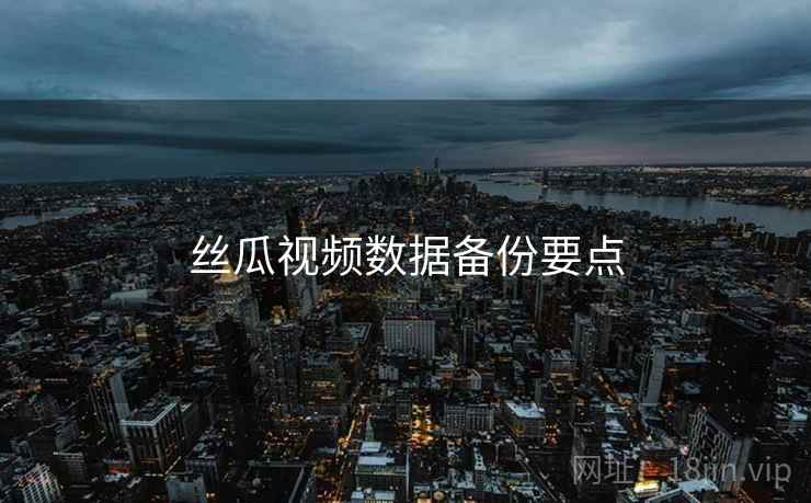 丝瓜视频数据备份要点  第2张