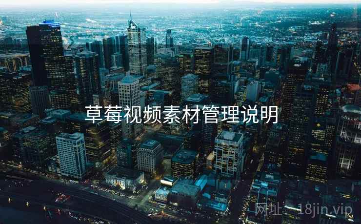 草莓视频素材管理说明  第2张
