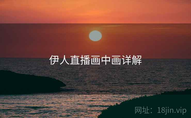 伊人直播画中画详解  第2张