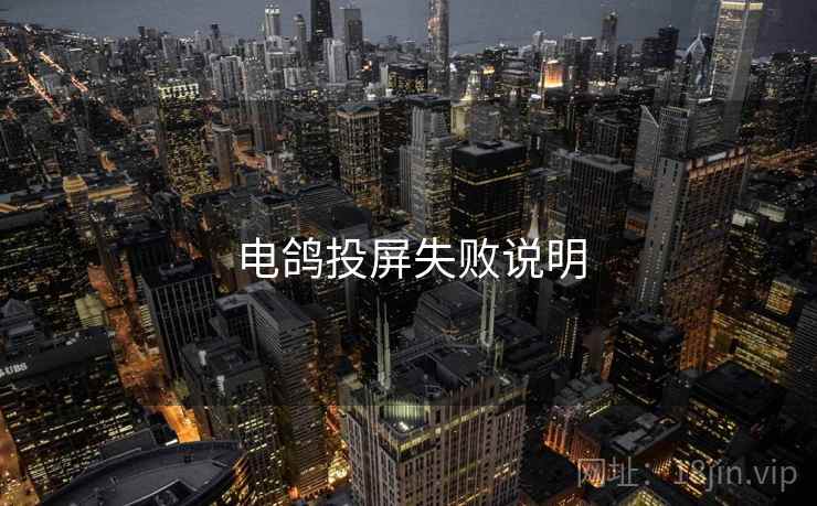 电鸽投屏失败说明  第2张