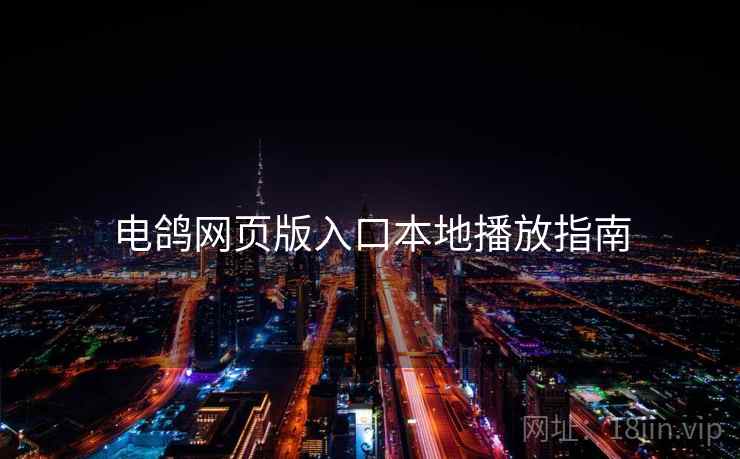 电鸽网页版入口本地播放指南