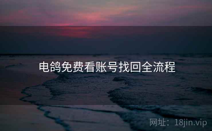 电鸽免费看账号找回全流程  第1张